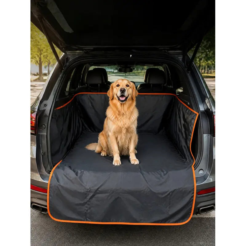 Premium Heavy-Duty Waterproof Pet Car Mat for Large Dogs - Non-Slip Backseat and Trunk Protector, Scratch-Resistant and Durable